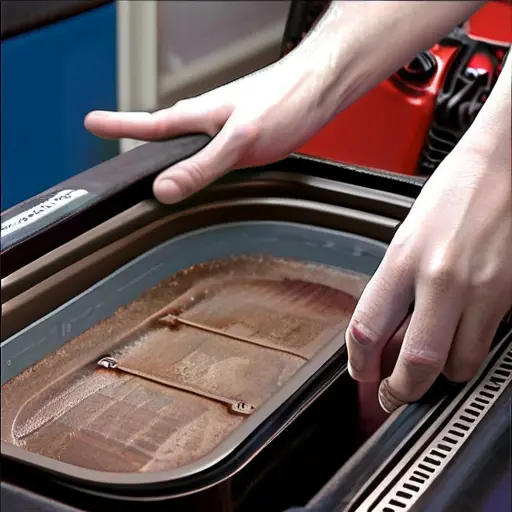 Замена прокладки поддона картера: удаление старого герметика и обезжиривание плоскости